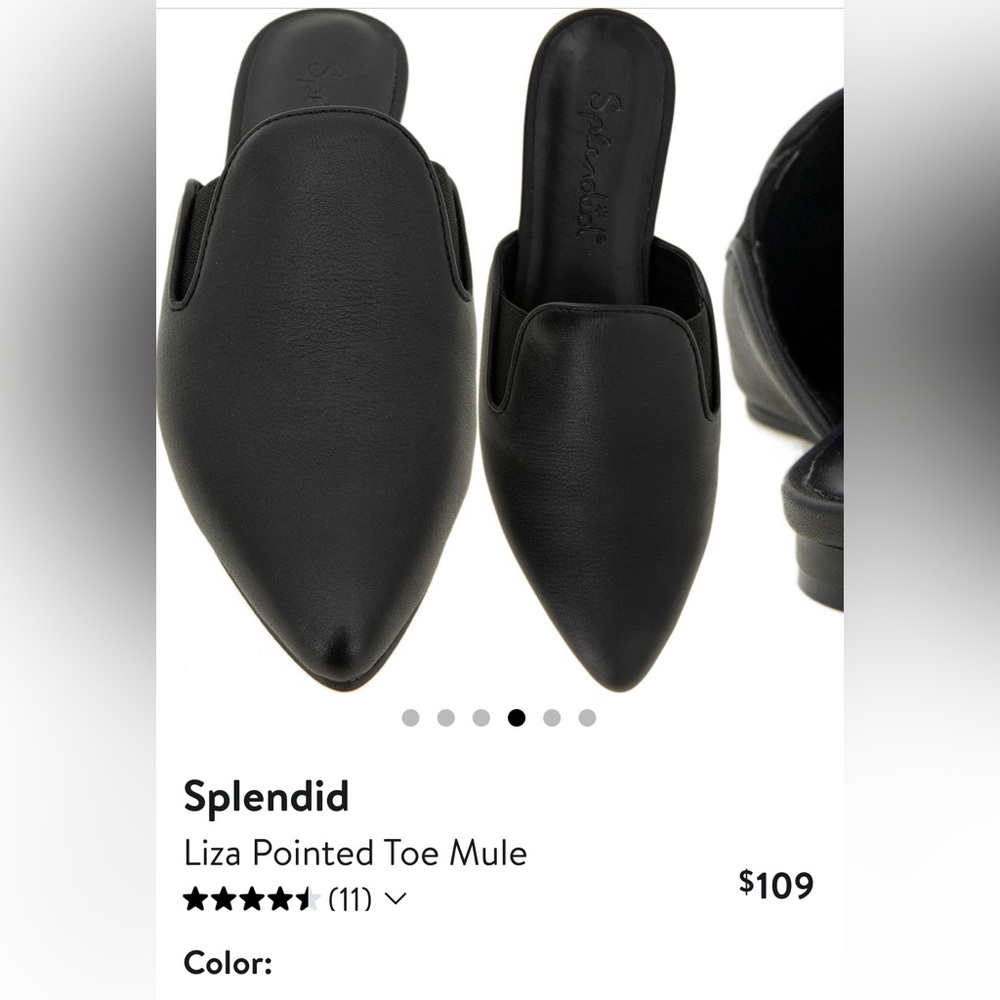 Pointed toe mules